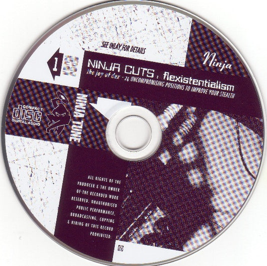 Various : Ninja Cuts: Flexistentialism (The Joy Of Dex (24 Uncompromising Positions To Improve Your Stealth))  (2xCD, Comp)