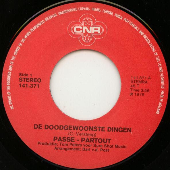 Passe-Partout : De Doodgewoonste Dingen (7", Single)