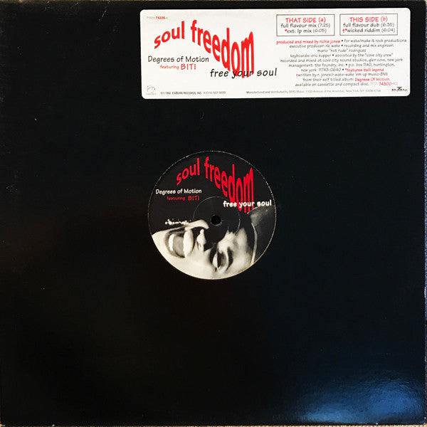 Degrees Of Motion Featuring Biti Strauchn : Soul Freedom (Free Your Soul) (12")