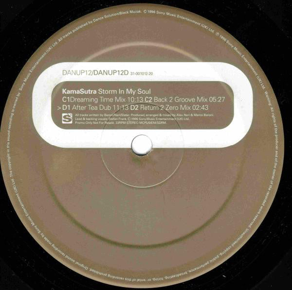 Kamasutra : Storm In My Soul (2x12", Promo)