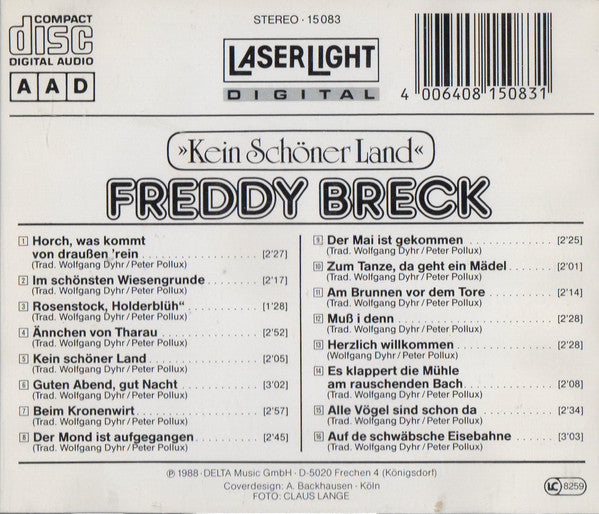 Freddy Breck : Kein Schöner Land (CD, Comp)