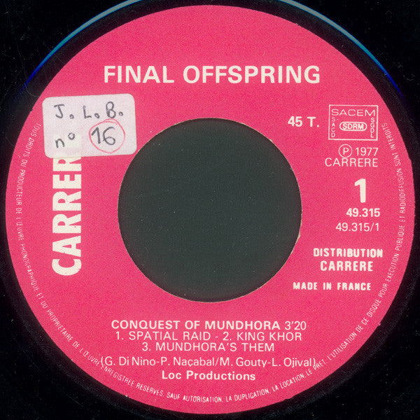 Final Offspring : The Destruction Of Mundhora (7", Single)