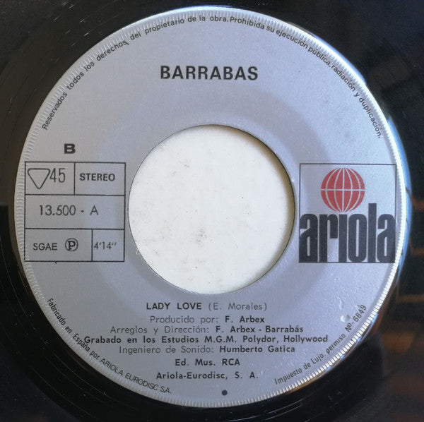 Barrabas : Hi-Jack (7", Single)