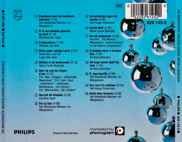 Various : De Bekendste Nederlandse Kerstliederen (CD, Comp)