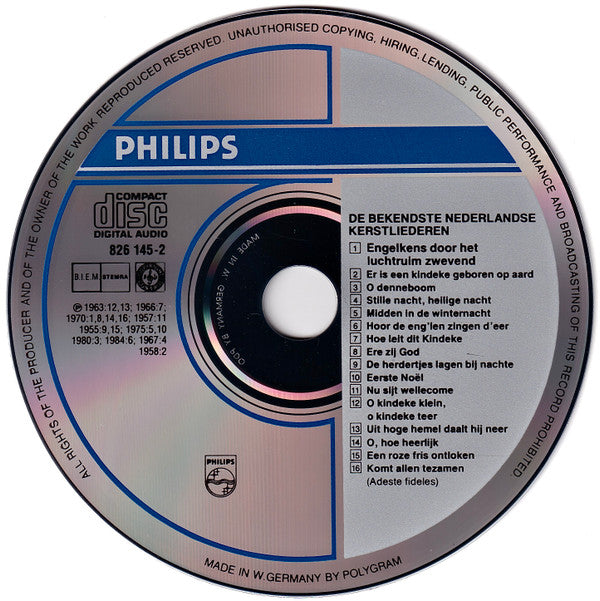 Various : De Bekendste Nederlandse Kerstliederen (CD, Comp)