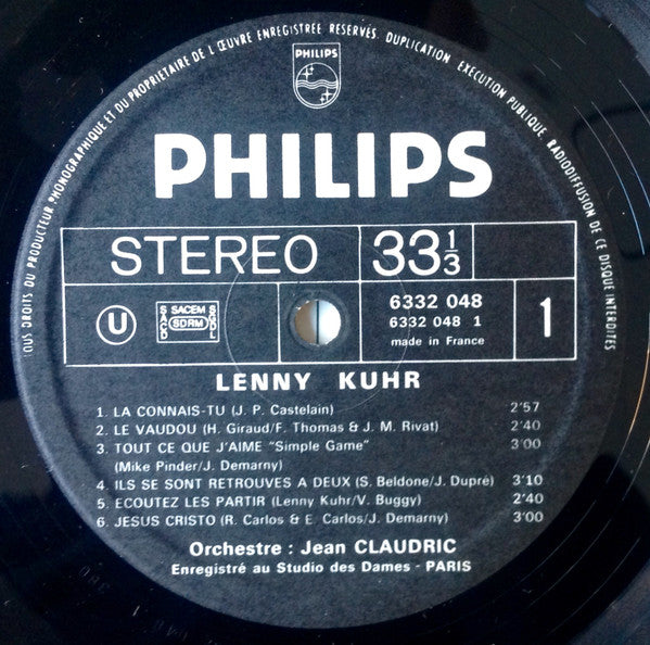 Lenny Kuhr : Tout Ce Que J'Aime (LP, Album)