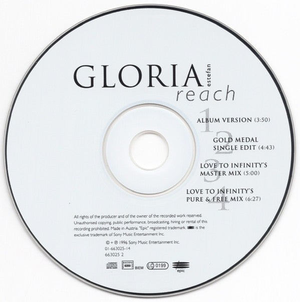 Gloria Estefan : Reach (CD, Maxi)