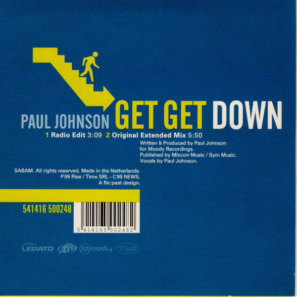 Paul Johnson : Get Get Down (CD, Single)