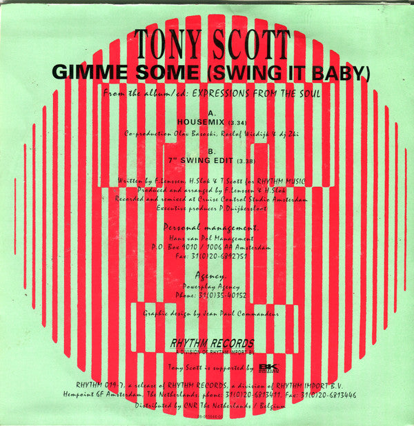 Tony Scott : Gimme Some (Swing It Baby) (7", Single)