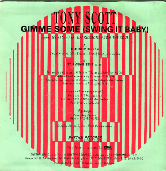 Tony Scott : Gimme Some (Swing It Baby) (7", Single)