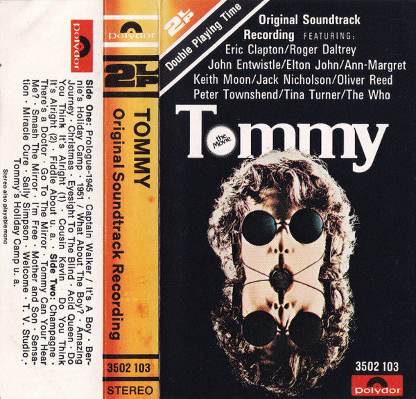 Various : Tommy (Original Soundtrack Recording) (Cass, Album)