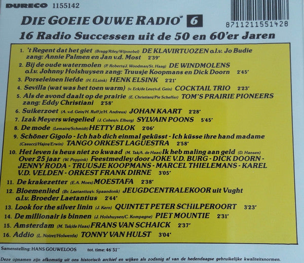 Various : Die Goeie Ouwe Radio Volume 6 (CD, Comp)