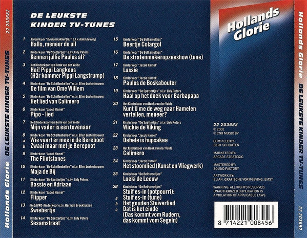 Various : De Leukste Kinder Tv-Tunes (CD, Comp)