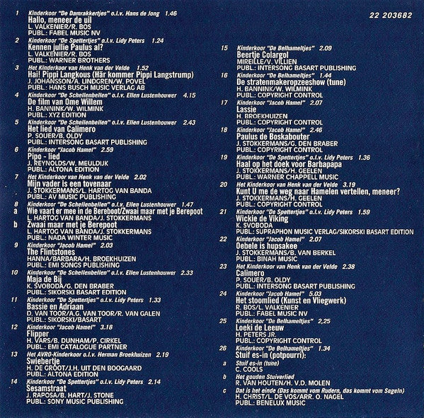 Various : De Leukste Kinder Tv-Tunes (CD, Comp)