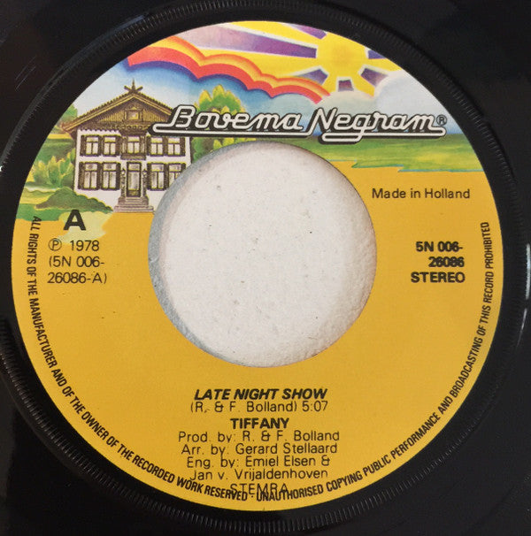Tiffany (9) : Late Night Show (7", Single)