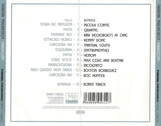 Sabrina Malheiros : Vibrasons (CD, Album)
