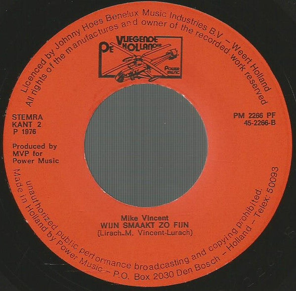 Mike Vincent (2) : Oh, Valeria (7", Single)