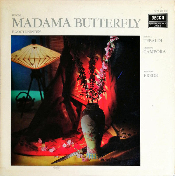 Giacomo Puccini - Renata Tebaldi, Giuseppe Campora, Alberto Erede : Madama Butterfly, Hoogtepunten (LP, Mono)