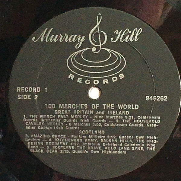 The Band Of The Grenadier Guards : 100 Marches Of The World (5xLP, Comp + Box)