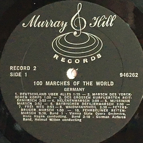 The Band Of The Grenadier Guards : 100 Marches Of The World (5xLP, Comp + Box)