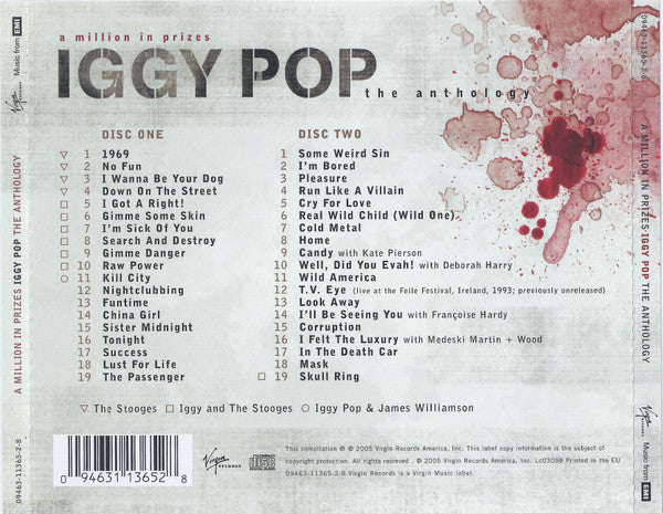 Iggy Pop : A Million In Prizes: The Anthology (2xCD, Comp)