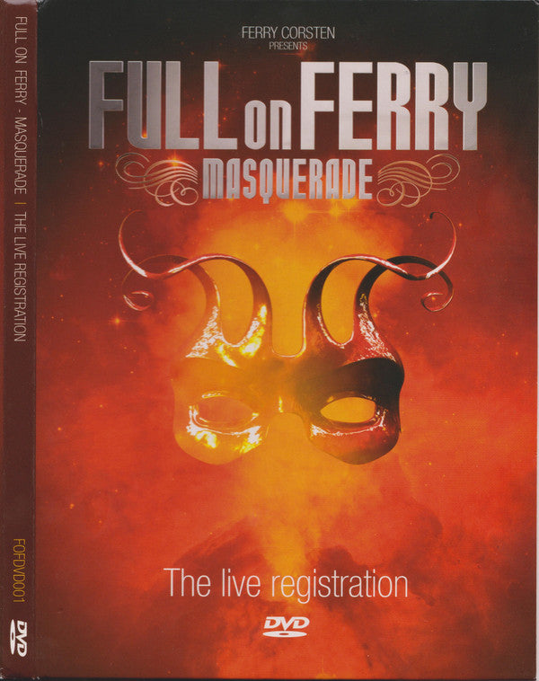 Ferry Corsten : Full On Ferry - Masquerade - The Live Registration (DVD, Mixed)