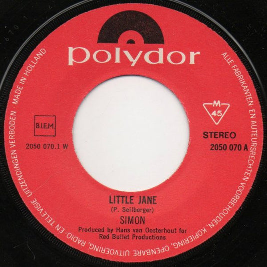 Will Simon (3) : Little Jane (7", Single)