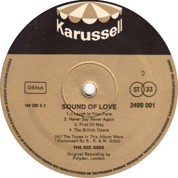 Bee Gees : Sound Of Love (LP, Album, RE)