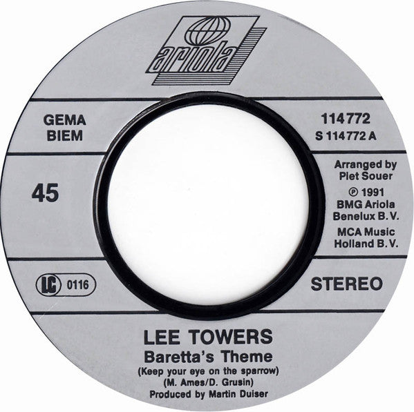 Lee Towers : Baretta's Theme (7", Single)