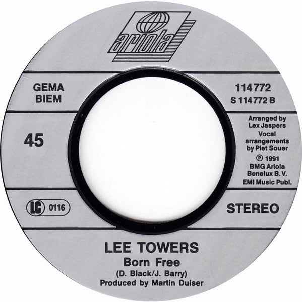 Lee Towers : Baretta's Theme (7", Single)