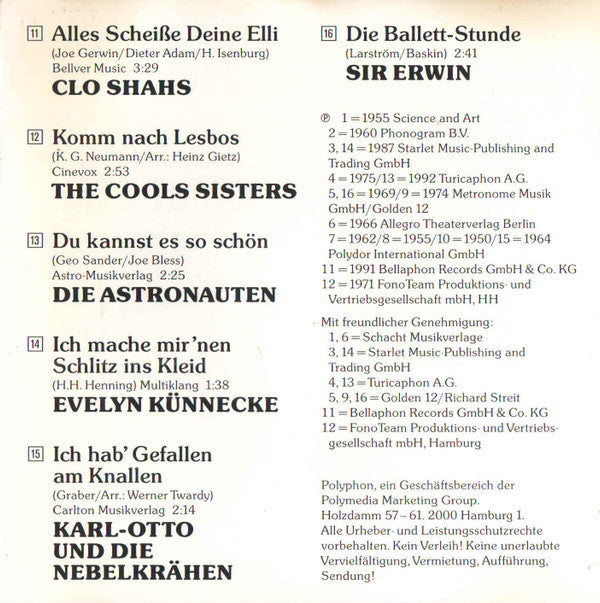 Various : Hits Unter'm Ladentisch (CD, Comp)
