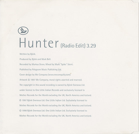 Björk : Hunter (CD, Single, Promo)