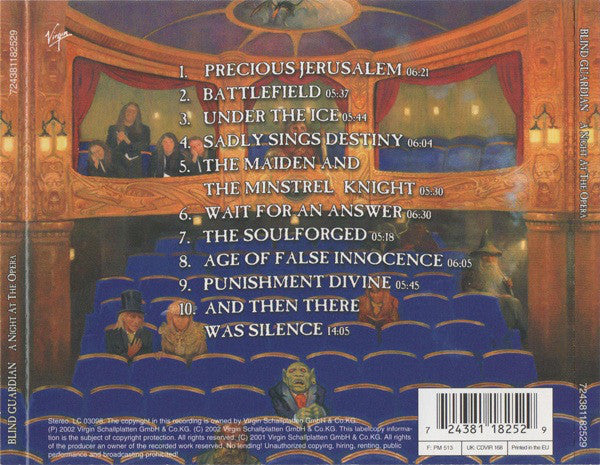 Blind Guardian : A Night At The Opera (CD, Album, RE)