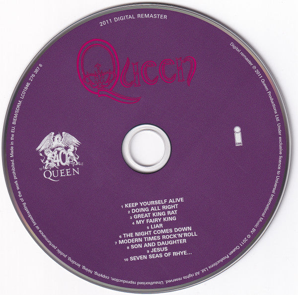 Queen : Queen (CD, Album, RE, RM, Sup)
