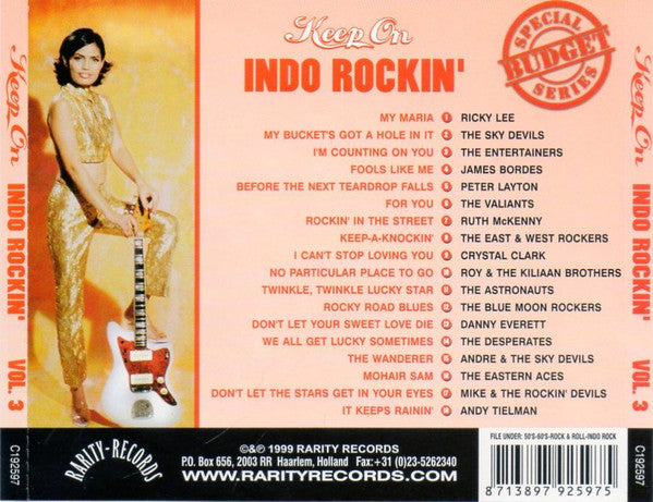 Various : Keep On Indo Rockin' - Volume 3 (CD, Comp, Smplr)