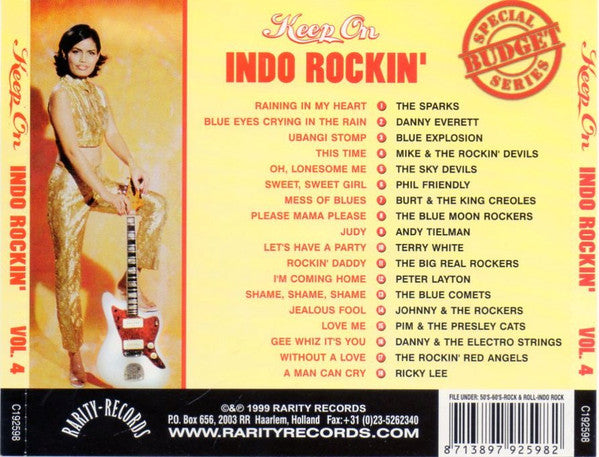Various : Keep On Indo Rockin' - Volume 4 (CD, Comp, Smplr)