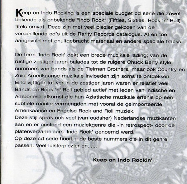 Various : Keep On Indo Rockin' - Volume 5 (CD, Comp, Smplr)