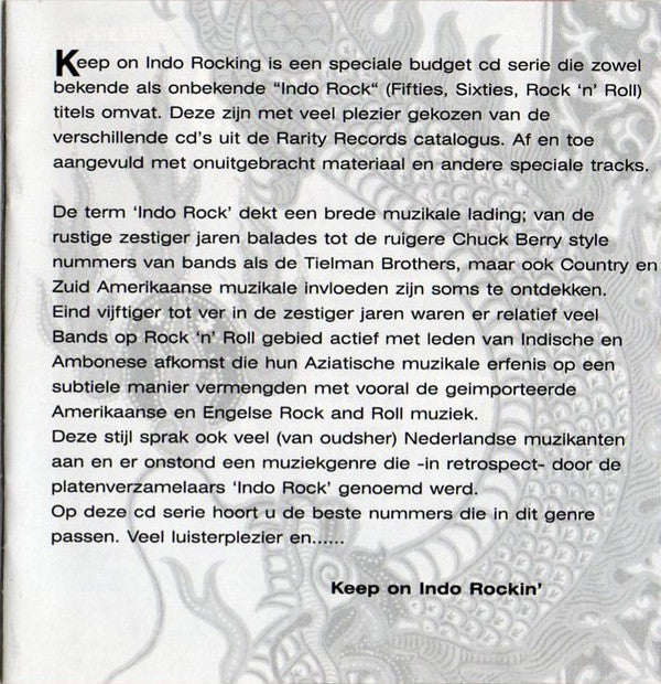 Various : Keep On Indo Rockin' - Volume 6 (CD, Comp, Smplr)