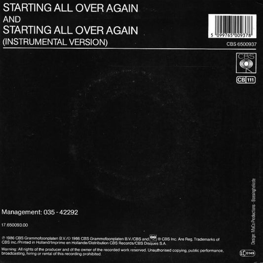Sharon And Haynes : Starting All Over Again (7", Single)