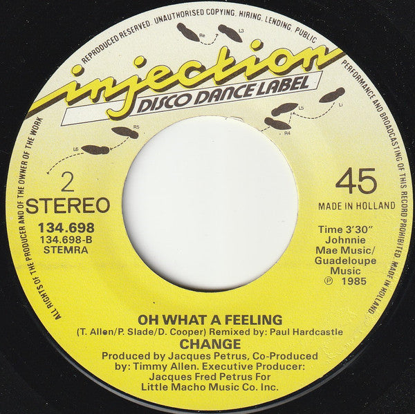 Change : Mutual Attraction / Oh What A Feeling (7", Single)