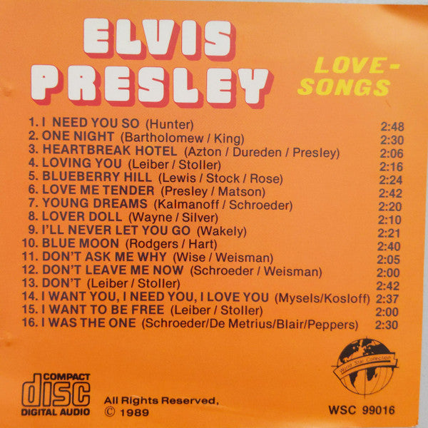 Elvis Presley : Love - Songs (CD, Comp)