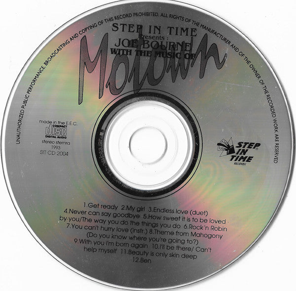 Joe Bourne : With The Music Of... Motown (CD, Album)