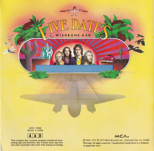 Wishbone Ash : Live Dates (2xCD, Album, RE, Fat)