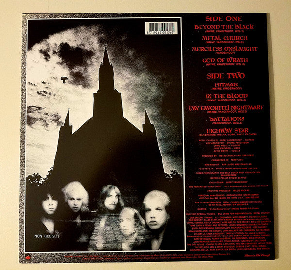 Metal Church : Metal Church (LP, Album, Ltd, Num, RE, Sil)
