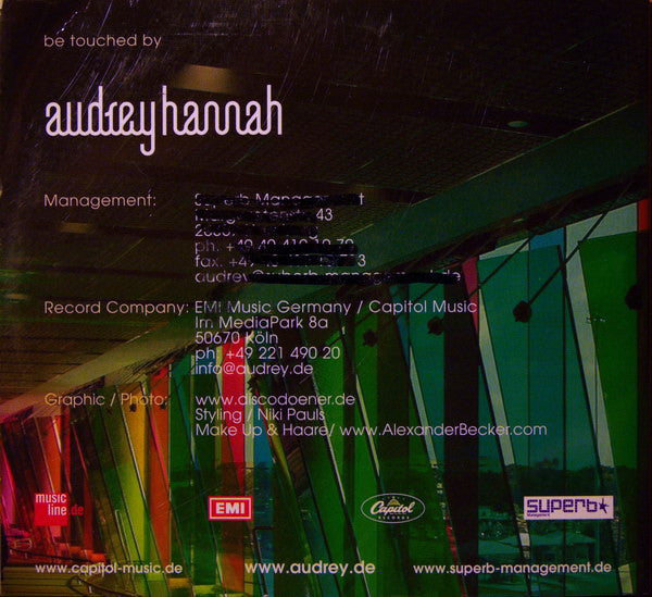 Audrey Hannah : Liquid Touch (CD, Maxi, Copy Prot., Enh)