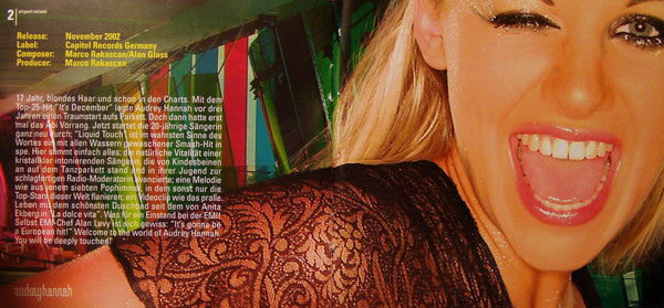 Audrey Hannah : Liquid Touch (CD, Maxi, Copy Prot., Enh)