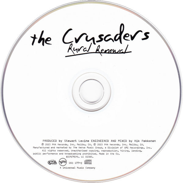 The Crusaders : Rural Renewal (CD, Album)