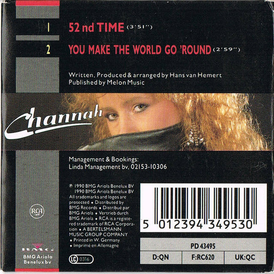 Channah : 52nd Time / You Make The World Go 'Round (CD, Mini, Single)