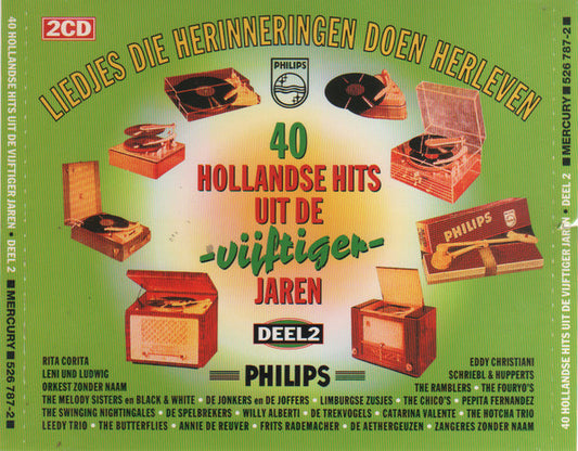Various : 40 Hollandse Hits Uit De Vijftiger Jaren - Deel 2 (2xCD, Comp)