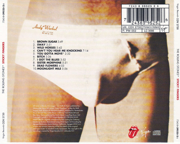 The Rolling Stones : Sticky Fingers (CD, Album, RE, RM, RP, Med)